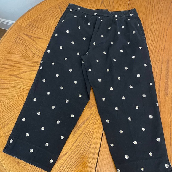 Kim Rogers Cropped Pants black Women Sz 12 slightly used - Picture 6 of 9